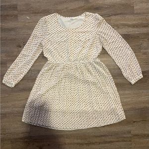 Charming Charlie | Cream dot dress